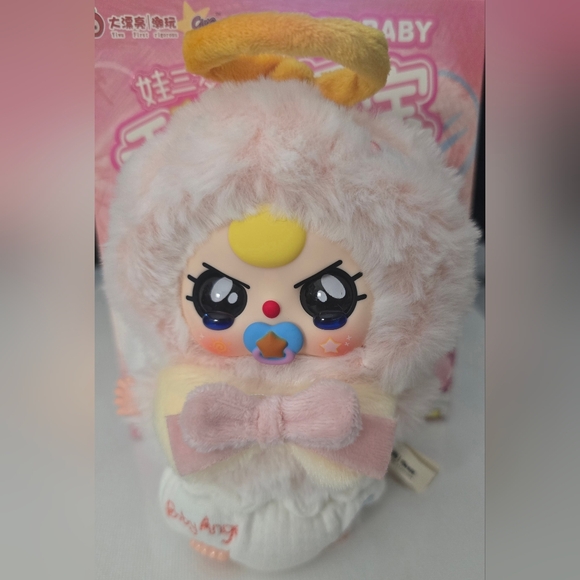 Baby Three Good Baby Series Plush Pendant  "Angel Baby" - Picture 6 of 16